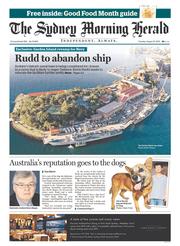 Sydney Morning Herald (Australia) Newspaper Front Page for 27 August 2013