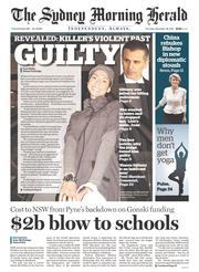 Sydney Morning Herald (Australia) Newspaper Front Page for 28 November 2013