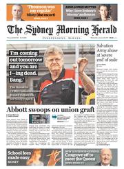 Sydney Morning Herald (Australia) Newspaper Front Page for 29 January 2014