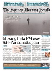 Sydney Morning Herald (Australia) Newspaper Front Page for 29 May 2013