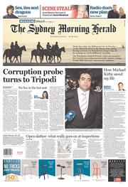 Sydney Morning Herald (Australia) Newspaper Front Page for 2 November 2013