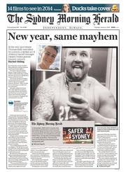 Sydney Morning Herald (Australia) Newspaper Front Page for 2 January 2014