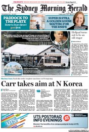 Sydney Morning Herald (Australia) Newspaper Front Page for 2 April 2013