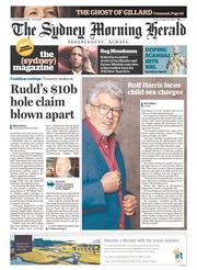 Sydney Morning Herald (Australia) Newspaper Front Page for 30 August 2013