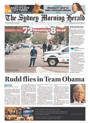 Sydney Morning Herald (Australia) Newspaper Front Page for 31 July 2013