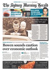 Sydney Morning Herald (Australia) Newspaper Front Page for 3 July 2013