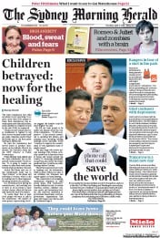 Sydney Morning Herald (Australia) Newspaper Front Page for 4 April 2013