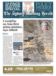 Sydney Morning Herald (Australia) Newspaper Front Page for 4 September 2013