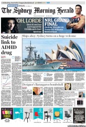 Sydney Morning Herald (Australia) Newspaper Front Page for 5 October 2013