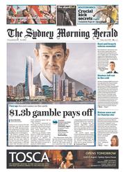 Sydney Morning Herald (Australia) Newspaper Front Page for 5 July 2013