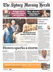 Sydney Morning Herald (Australia) Newspaper Front Page for 7 February 2014