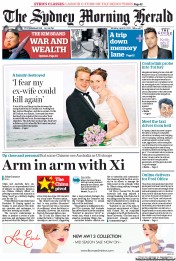 Sydney Morning Herald (Australia) Newspaper Front Page for 8 April 2013