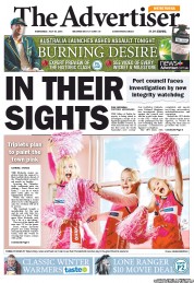 The Advertiser (Australia) Newspaper Front Page for 10 July 2013