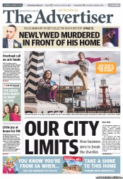 The Advertiser (Australia) Newspaper Front Page for 10 August 2013