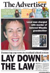 The Advertiser (Australia) Newspaper Front Page for 16 July 2013