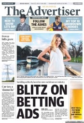The Advertiser (Australia) Newspaper Front Page for 1 August 2013