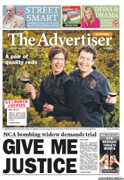 The Advertiser (Australia) Newspaper Front Page for 21 June 2013