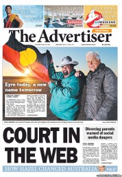 The Advertiser (Australia) Newspaper Front Page for 25 May 2013