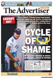 The Advertiser (Australia) Newspaper Front Page for 26 July 2013