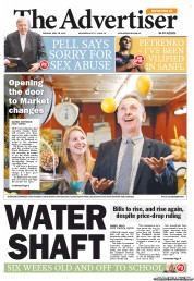 The Advertiser (Australia) Newspaper Front Page for 28 May 2013