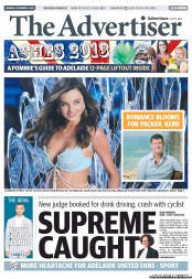 The Advertiser (Australia) Newspaper Front Page for 2 December 2013