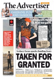 The Advertiser (Australia) Newspaper Front Page for 2 April 2013