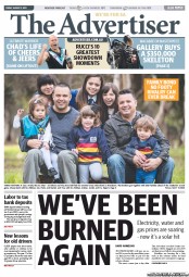 The Advertiser (Australia) Newspaper Front Page for 2 August 2013