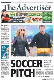 The Advertiser (Australia) Newspaper Front Page for 30 January 2014