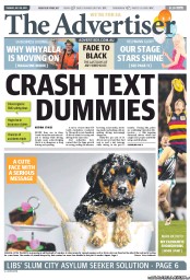 The Advertiser (Australia) Newspaper Front Page for 30 July 2013