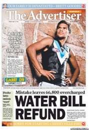 The Advertiser (Australia) Newspaper Front Page for 31 May 2013