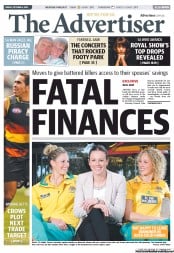 The Advertiser (Australia) Newspaper Front Page for 4 October 2013