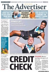 The Advertiser (Australia) Newspaper Front Page for 4 September 2013