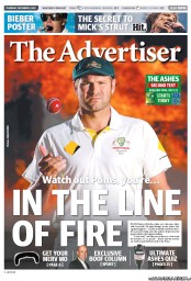 The Advertiser (Australia) Newspaper Front Page for 5 December 2013