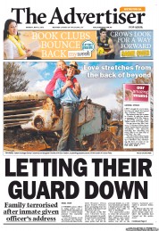 The Advertiser (Australia) Newspaper Front Page for 6 May 2013