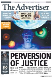 The Advertiser (Australia) Newspaper Front Page for 8 January 2014