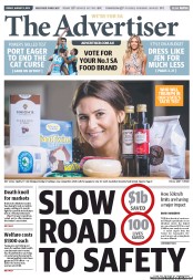 The Advertiser (Australia) Newspaper Front Page for 9 August 2013