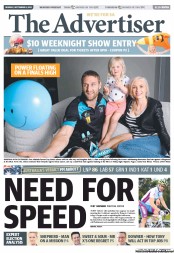 The Advertiser (Australia) Newspaper Front Page for 9 September 2013