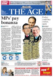 The Age (Australia) Newspaper Front Page for 10 May 2013