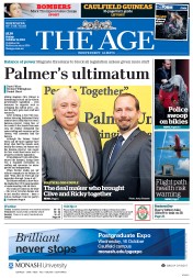The Age (Australia) Newspaper Front Page for 11 October 2013