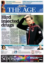 The Age (Australia) Newspaper Front Page for 11 April 2013