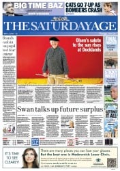 The Age (Australia) Newspaper Front Page for 11 May 2013