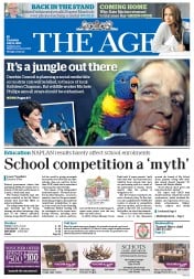 The Age (Australia) Newspaper Front Page for 11 July 2013