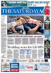 The Age (Australia) Newspaper Front Page for 12 October 2013