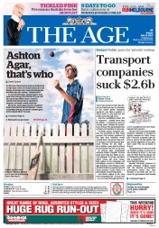 The Age (Australia) Newspaper Front Page for 12 July 2013