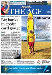 The Age (Australia) Newspaper Front Page for 13 May 2013
