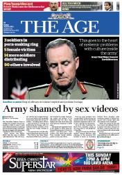 The Age (Australia) Newspaper Front Page for 13 June 2013