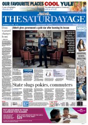 The Age (Australia) Newspaper Front Page for 14 December 2013