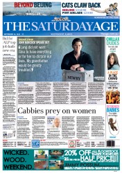 The Age (Australia) Newspaper Front Page for 14 September 2013