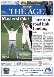 The Age (Australia) Newspaper Front Page for 16 April 2013