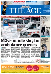 The Age (Australia) Newspaper Front Page for 17 September 2013